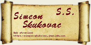 Simeon Skukovac vizit kartica